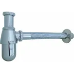 Umyvadlový sifon 5/4", odpad 32mm, flexi roura, chrom