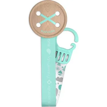 SUAVINEX Klip na dudlík se stuhou Memories modrá