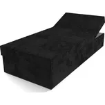 Polohovací postel černá