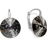 Náušnice černé Rivoli se Swarovski Elements Sweet Candy K112212BP Black Patina 12 mm