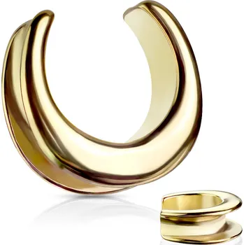 Šperk Šperky4U Ocelový tunel do ucha - podkova - TN01132GD-12