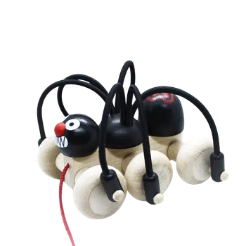 Dřevěná hračka Tahací pavouček