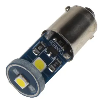 Autožárovka LED BA9s bílá, 12V, 3LED/3030SMD