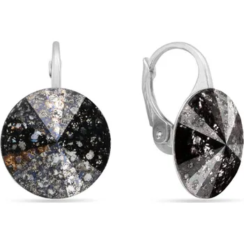 Náušnice Náušnice černé Rivoli se Swarovski Elements Sweet Candy KA112214BP Black Patina 14 mm