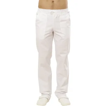 ČR výroba Kalhoty LOGAN UNISEX, 100cm boční délka kalhot Velikost EU42/34 bílá