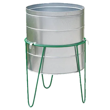 Venkovní odpadkový koš HTI Odpadkový koš kulatý 70l lakovaný EW-1004