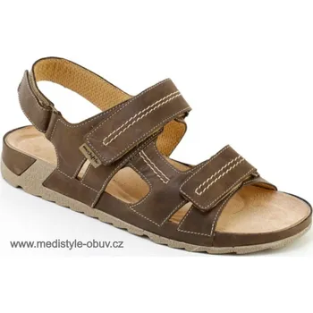 Dámská zdravotní obuv MEDISTYLE IVAN 7I-J24 sandál hnědý, hnědá - 47