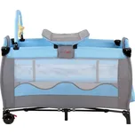 Infantastic Cestovní postýlka JG74114 modrá/šedá