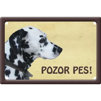 Plechová cedule Smal Výstražná cedule: Dalmatin I