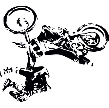 samolepka Samolepka na zeď motorka FMX 12 ( 60 x 53 cm ) Merci-shop