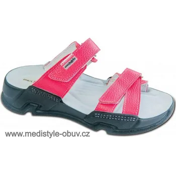 Dámská zdravotní obuv MEDISTYLE BOHDANA 1B-L15/TL pantofel červený vel.37-42, --- - 37