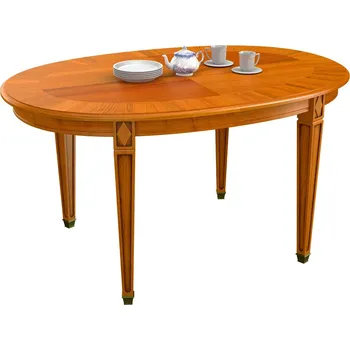 Jídelní stůl Jídelní stůl oválný 4 nohy 145x99 cm, 06x540, ořech antik