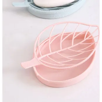 Odkapávač na nádobí DAALO Odkapávač ve tvaru listu - světle růžový