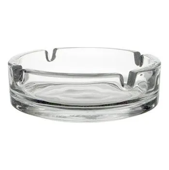 Popelník Popelník čirý skleněný 14 cm