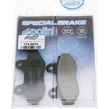 Auto-moto Brzdové destičky Polini organic, Kymco, Peugeot 174.0070