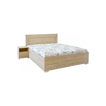 Postel Postel DAXTON 2 180cm, s roštem a s úložným prostorem Dub bardolino