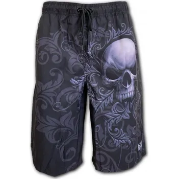Pánské kraťasy Metalové Plavky/šortky Spiral SKULL SCROLL DT267939 Velikost: S