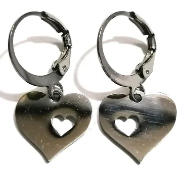 Náušnice Naušnice z chir.oceli se srdíčkem