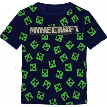 Fashion UK Tričko krátký rukáv Minecraft Creeper Face bavlna 128 cm