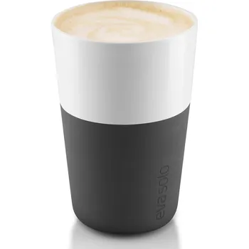 Termohrnek 360 ml, sada 2 ks, na café latte, karbonově černá, Eva Solo - doprava zdarma od 2999 Kč