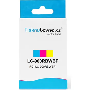 Zásobníky - Multi Pack TisknuLevne.cz LC-900RBWBP (C,M,Y) (Azurový, purpurový, žlutý)