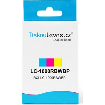 Zásobníky - Multi Pack TisknuLevne.cz LC-1000RBWBP (C,M,Y) (Azurový, purpurový, žlutý)