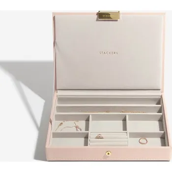 Šperkovnice Stackers, Šperkovnice Blush & Champagne Gold Classic Lid | růžová 74700