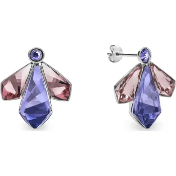Náušnice Náušnice fialové se Swarovski Elements Falena KDF47313TAAP Tanzanite