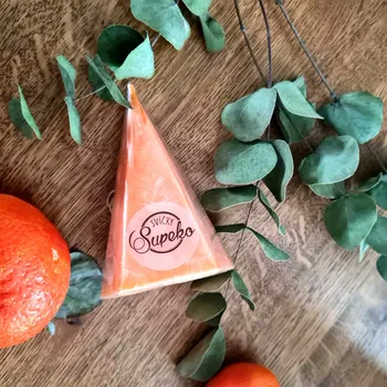 Svíčka Supeko svíčka 12 cm jehlánek mandarinka