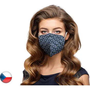 respirátor Balerina Český NanoRespirátor FFP2 - Květina puntík (č. 58)