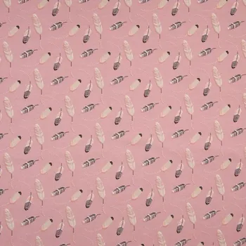 Úplet růžový, peříčka, š.145