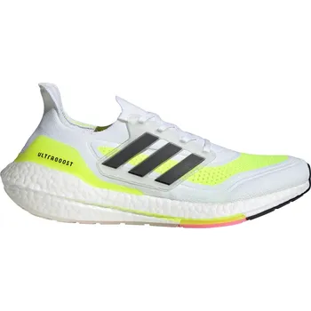 Pánská běžecká obuv adidas Ultraboost 21 Cloud White/Core Black/Solar Yellow 46 2/3