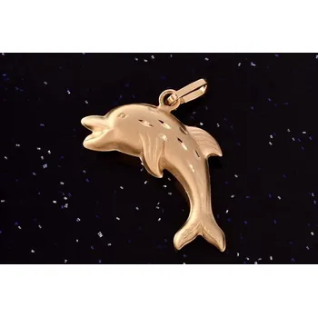 Přívěsek Zlatý přívěsek delfín P025, Au 585/1000 14kt, 0,80g (14kt,váha:0,80g)