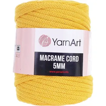 Příze YarnArt Příze Macrame Cord 764, 5 mm - žlutá