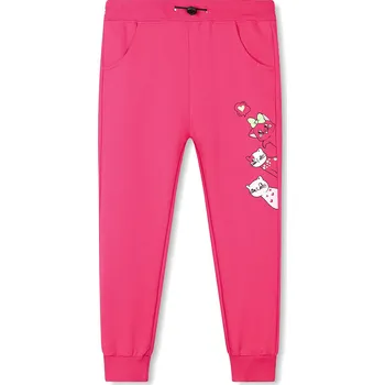 Dívčí tepláky - KUGO WT0834, celorůžová Barva: Růžová, Velikost: 98