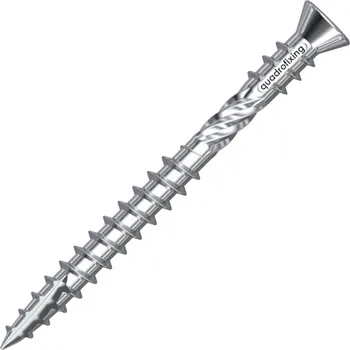 Vrut Terasové vruty 5,0 mm, nerez A4, dvojitý závit, voskované (200 ks + bit)