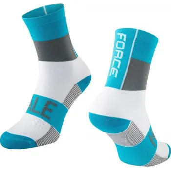 Pánské oblečení ponožky FORCE HALE modro-šedo-bílé L-XL/42-47
