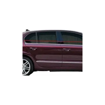 Nerez chrom lišty spodní hrany oken Škoda Superb II sedan -- rok výroby 2008-15