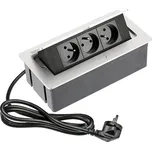 Výsuvná zásuvka GTV AE-PBSC3GU-53 stříbrná