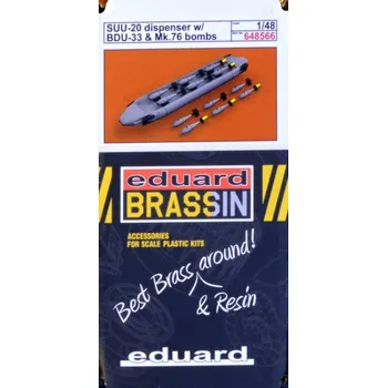Volný čas BRASSIN 1/48 SUU-20 dispen.w/ BDU-33 & Mk.76 bombs