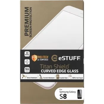 eSTUFF ochranné sklo TitanShield 3D pro Samsung Galaxy S8 černé
