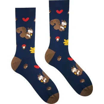 Pánské ponožky Veselé ponožky Veveřák, Střih Pánsky/UNISEX, Velikost 35-38