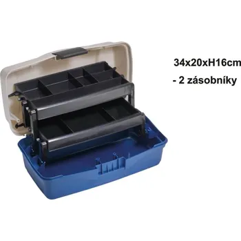 Pouzdro na rybářské vybavení SPORTS - Kufřík dvoupatrový 34 X 20 X 16 cm