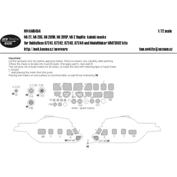 Plastikový model 1/72 Mask Mi-2 T/US/URN/URP/Hoplite (HOBBYB)