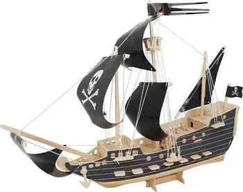 3D puzzle Woodcraft Construction Kit 3D pirátská loď