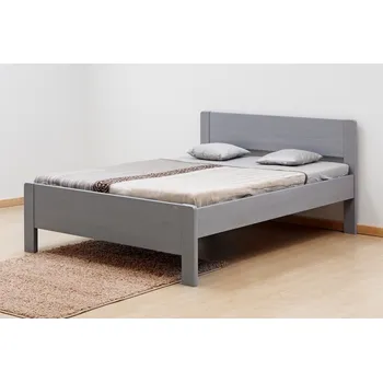 Postel BMB Postel Sofi oblá - masivní buk Moření: šedá, Rozměr: 180 x 200 cm
