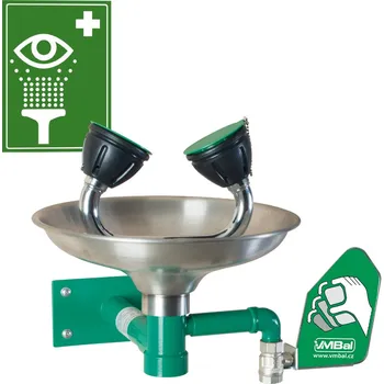 Sprchový set Oční bezpečnostní sprcha - nástěnná nerezová