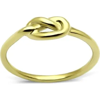 Prsten Šperky4U Zlacený ocelový prsten - uzel - velikost 50 - AL-0052-50