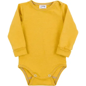 Kojenecký body hořčicové bodýčko z recyklované bavlny