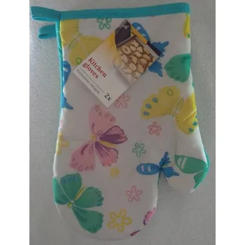 Chňapka Chňapky s poutkem bez podšívky "Barevné motýly" 27*17 cm - 2 ks /pár/